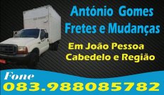 ANTONIO GOMES - FRETES E MUDANÇAS